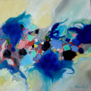 "Petite musique de jour" - acrylique sur toile - 80x80 - Ref:HZ-265