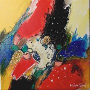 "Opus n 17" - acrylique s toile 20x20 - HZ 527