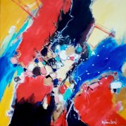 "Balade printanière" - acrylique sur toile 80x80 - HZ 531